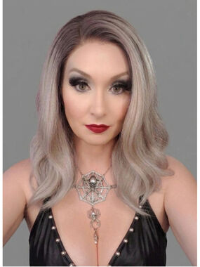 Petra - Smoked Ombre Blond Lace Front Synthetic Wig – Seamless Rooted Lob